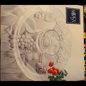 Mikasa crystal platter